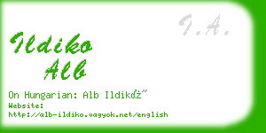 ildiko alb business card